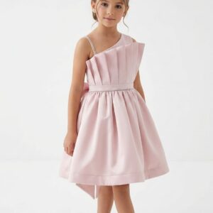Robe de cérémonie fille 4-10 ans Rose poudré
